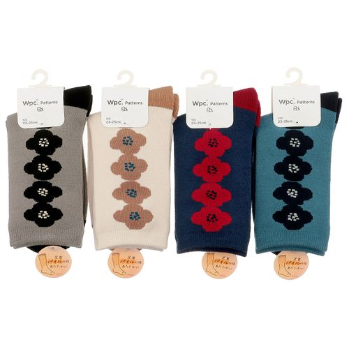 4902490010582







福助
Wpc．Patterns クルーソックス フラワーライン