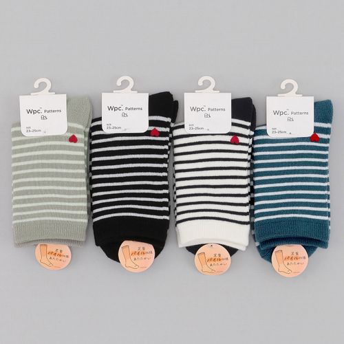 4902490010681







福助
Wpc．Patterns クルーソックス ボーダ－