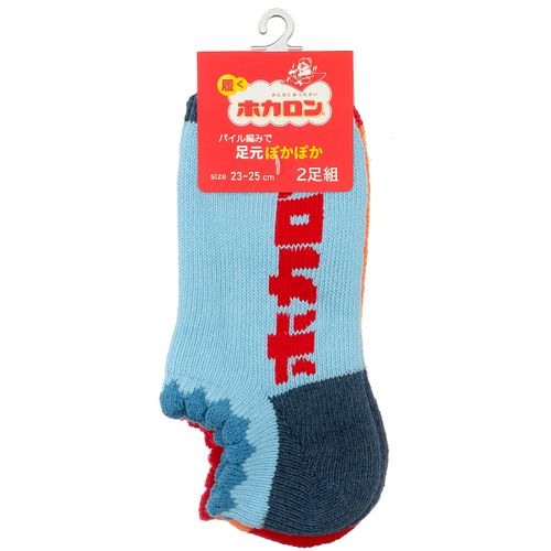 4550728016679



96M58601



助野
ホカロン つま先・踵切替 パイル ルームソックス 2P