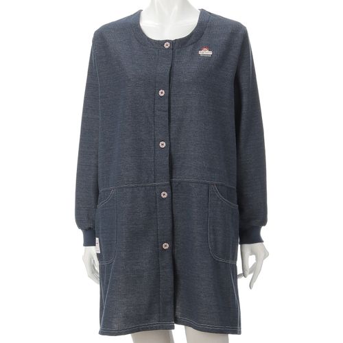 モリケイー
ビッグママ 裏起毛ニットデニム調キッチンコート