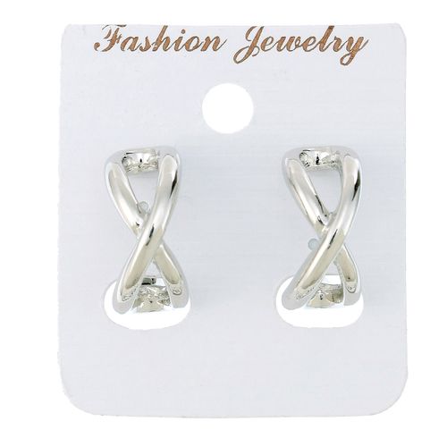 伸美
メタルクロスフープイヤリング