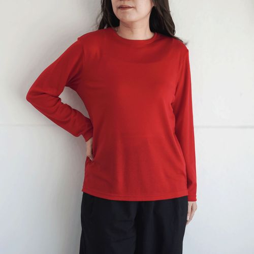 ザビ
ハーフミラノリブクルーネックカットソー