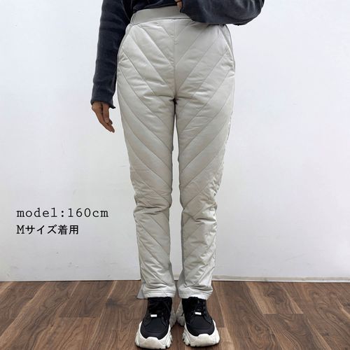 橘高
バイアスキルト ダウンパンツ