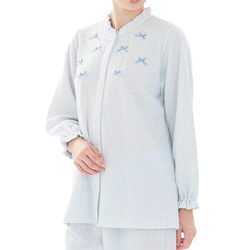 4550297305778







ナルエー
Narue 接結（綿入り）ストライプフリルパジャマ