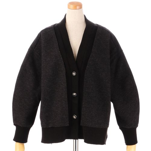 アスプリ
qoutソフトニットメルトンカーディガン