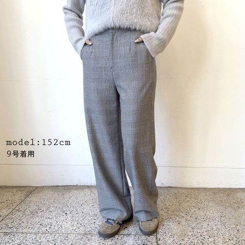 ビッグ宮田
グレンチェックセミワイドパンツ