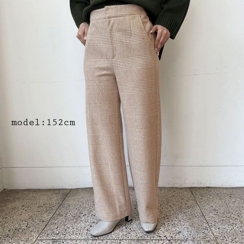 ビッグ宮田
肉厚チェックワイドパンツ