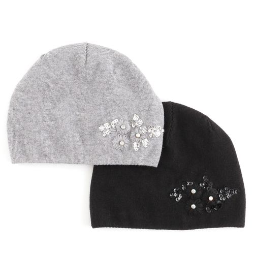 スガイ
ビーズフラワー刺繍ニット帽