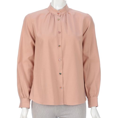 ウエルベック
Parkes スタンドカラーギャザーブラウス