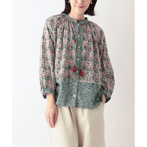 4582640622546







東京かんかん
東京かんかん フローラルブロックプリントコットンブラウス