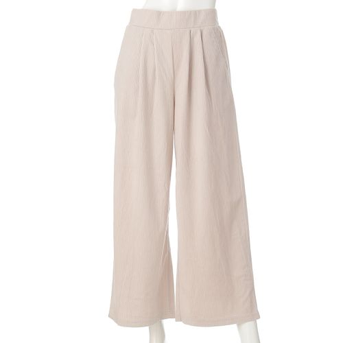 リブ
チャームベリーチック コールテンツータックワイドパンツ