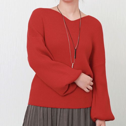 リブ
マーブルワルツ 12Gリブブイネックニット