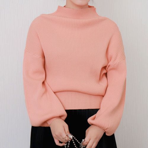 リブ
マーブルワルツ 12Gリブボトルネックニット