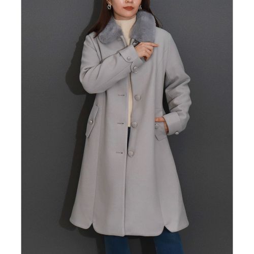 リブ
マーブルワルツ エコファーエリツキロングコート