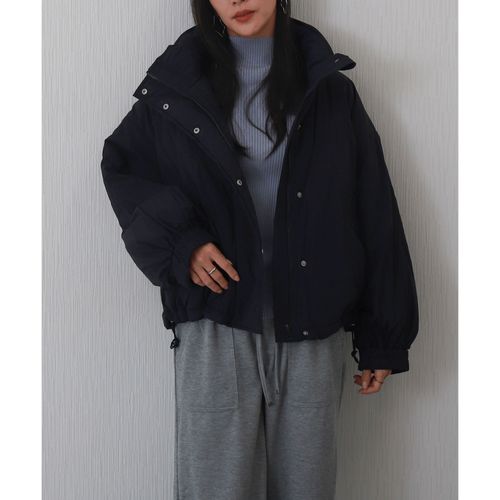 リブ
マーブルワルツ 吸湿発熱中綿ショート丈コート