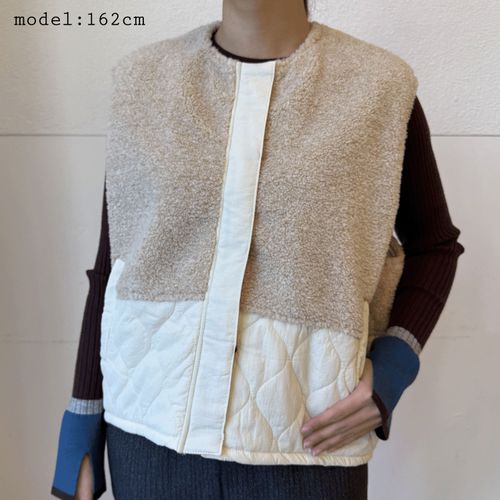 アンナヴァン
ボアキルティングエッグベスト