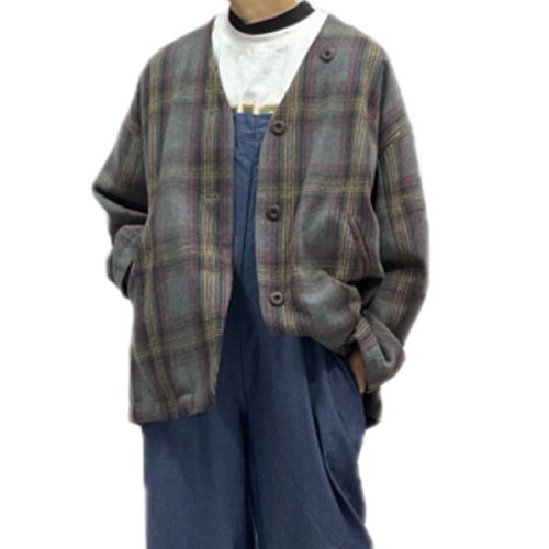グラティア
GENTIL チェック柄・ヘリンボン柄のVネックコート