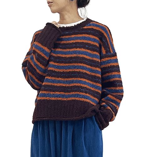 グラティア
GENTIL ブークレーニットカラフルボーダープルオーバー