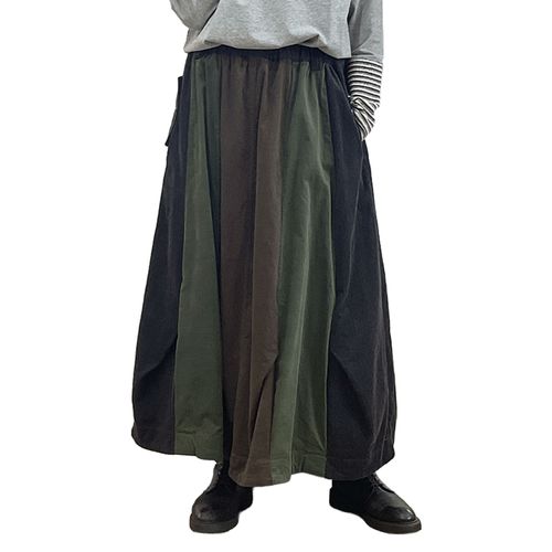 グラティア
GENTIL コーデュロイ切替裾タックスカート