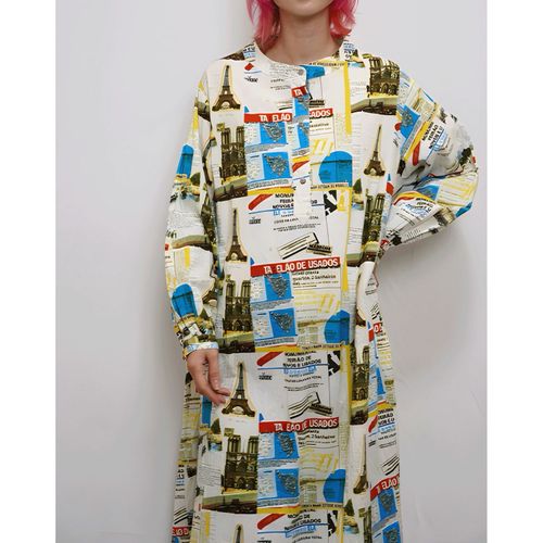 フク
fu－dueka：：Aライン柄ワンピース