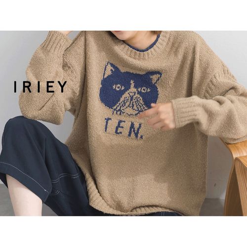 ミーム
iriey ブークレ動物柄ジャカードニットプルオーバー