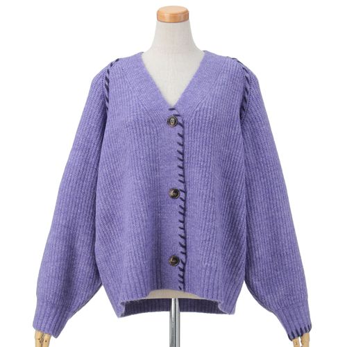 オンアンドオン
le colis ヤクタッチステッチワークカーデ