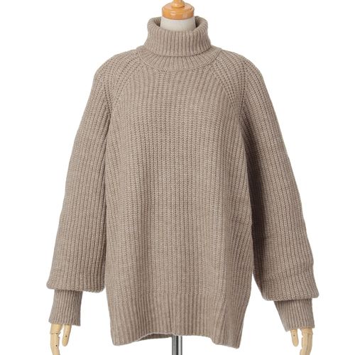 オンアンドオン
MAFRAIS 畦編みハイネックニットPO