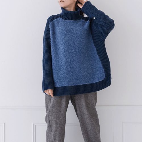 ピープル
Crea delice ループヤーン×ラムニットハイネックセーター