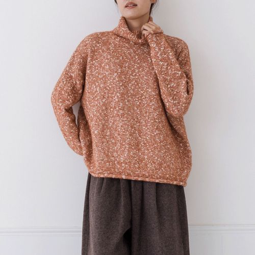 ピープル
kermu メランジニットタートルネックセーター