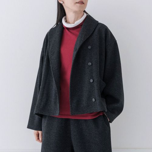 ピープル
Crea delice 圧縮ポンチショールカラージャケット