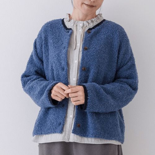 ピープル
Crea delice ループヤーンクルーネックカーディガン