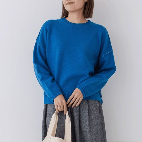 ピープル
kermu ラムウール配色キリングセーター