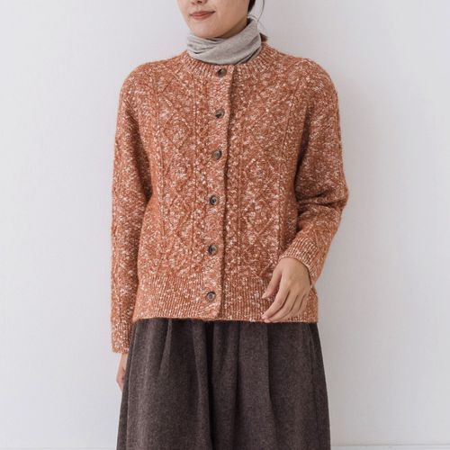 ピープル
kermu メランジニットケーブル編みカーディガン