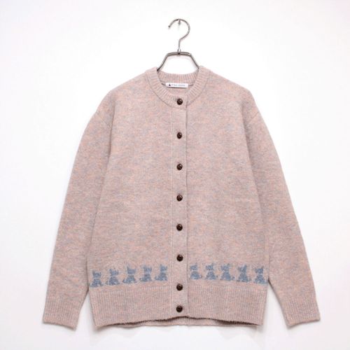 ジジョン
T’BIS STUDIO ウール混イヌ柄ジャカ―ドカーディガン