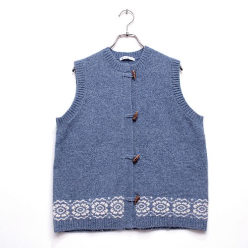 ジジョン
T’BIS STUDIO ウール混ジャカードトグルボタンベスト