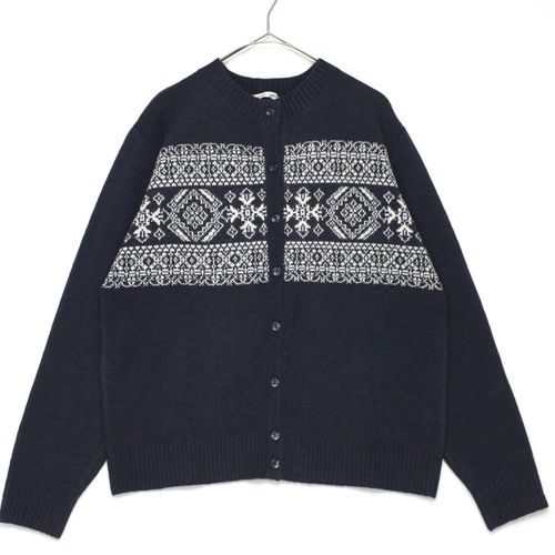 ジジョン
T’BIS STUDIO 幾何柄丸首カーディガン