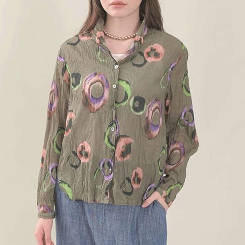 あむう
akane サークルプリントワッシャーブラウス