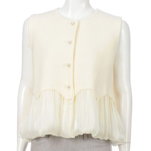 チャーミング
ウエーブフリル切替ベスト