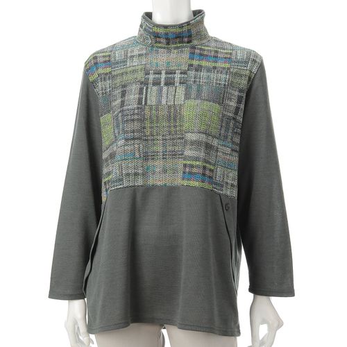 モンパリス
裏起毛チェック柄チュニック