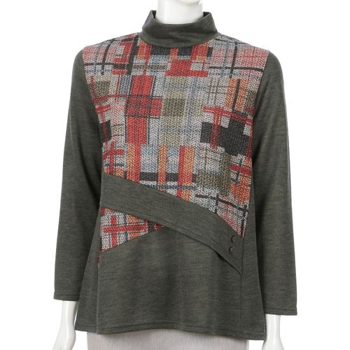 モンパリス
チェック切替裏起毛チュニック