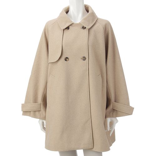 山本定
ラグランフェイクウールコート