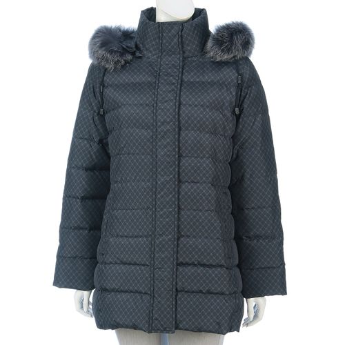 玉一商店
ファー付きプリントダウンコート