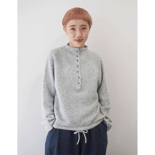 ａｅｌ
mao made モックネックヘンリーネックプルオーバー