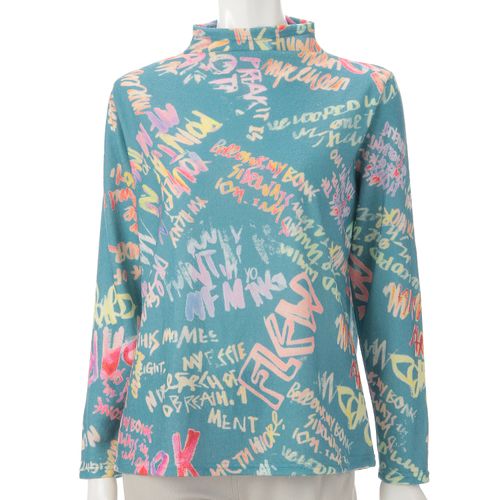 三澤
起毛プリントボトルネックカットソー