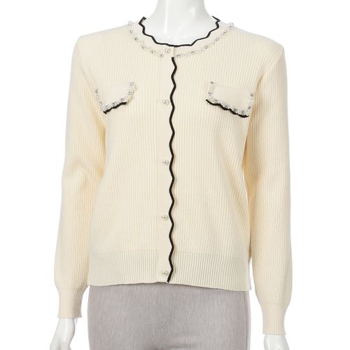 チャーミング
エレガントビジューリブニット