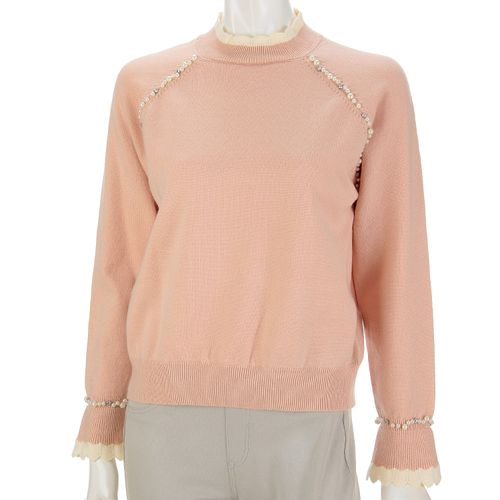 チャーミング
スカラップフリルパールニット