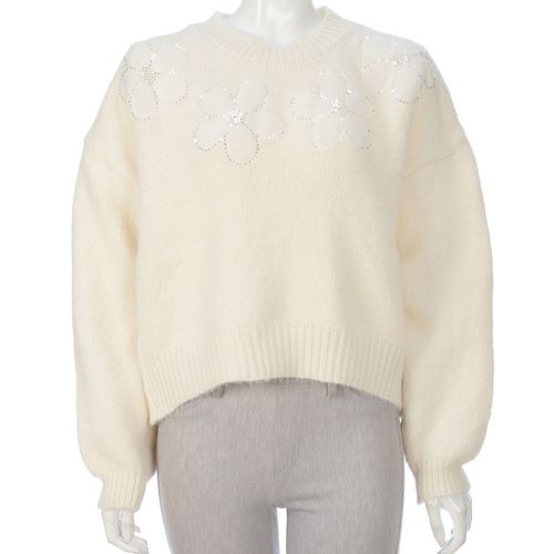 チャーミング
フラワーモチーフニットプルオーバー