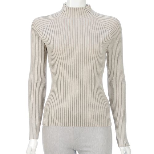 チャーミング
リブハイネックニット