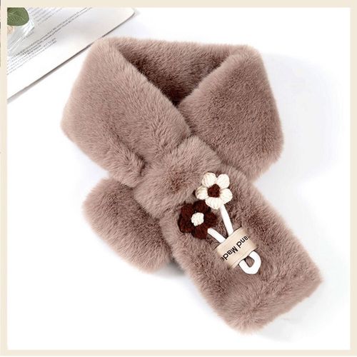 ｃｒｏｉｓ
花モチーフエコファーマフラー