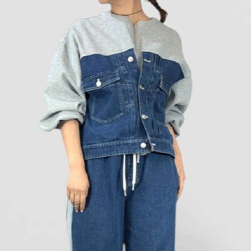 ブルーベル
QTUMU デニム切替ジャケット